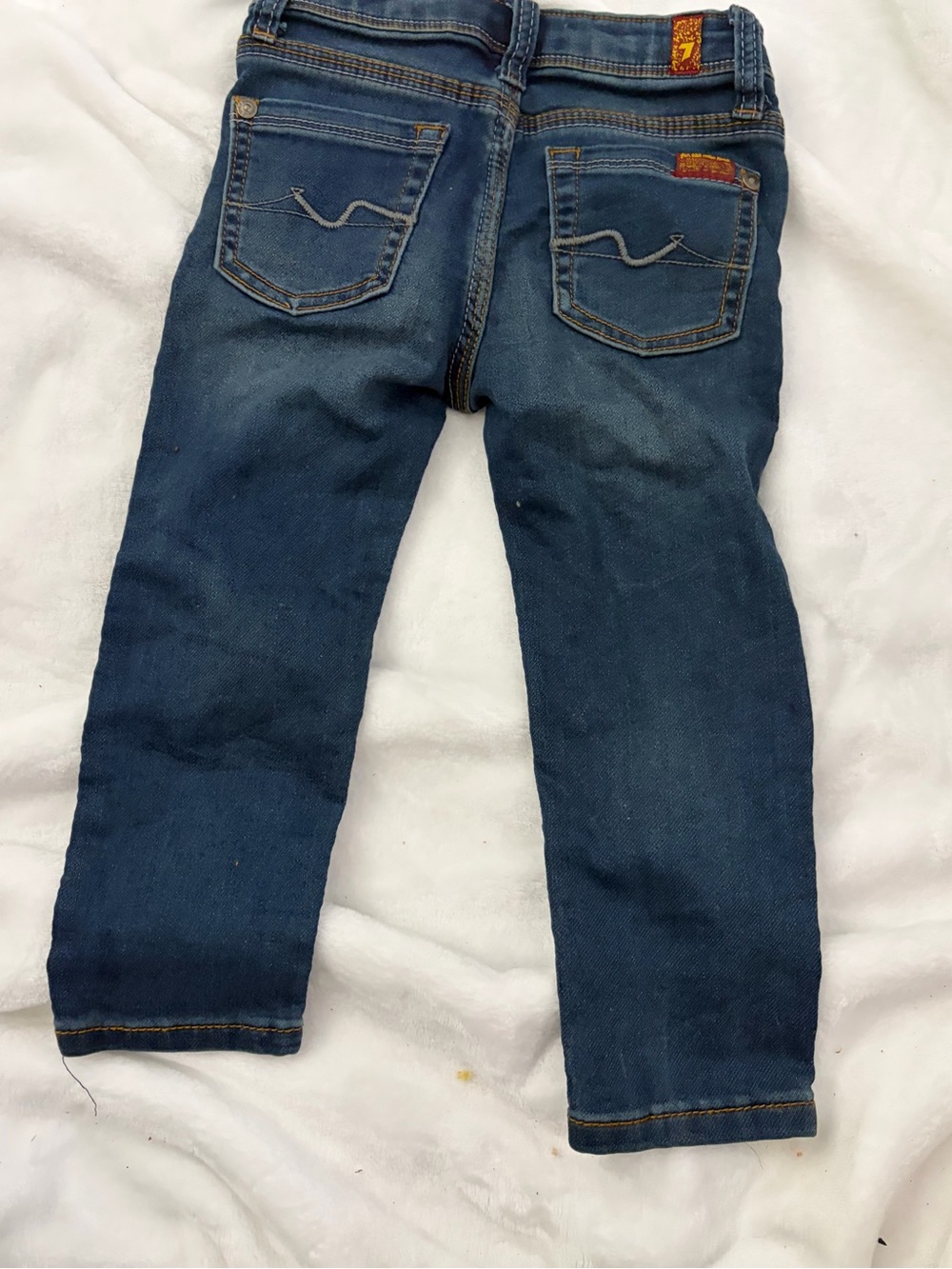 7 For All Mankind Kids Dark Blue Denim Jeans